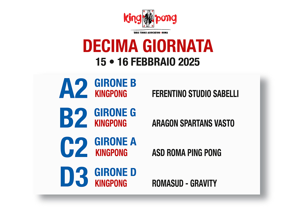DECIMA GIORNATA